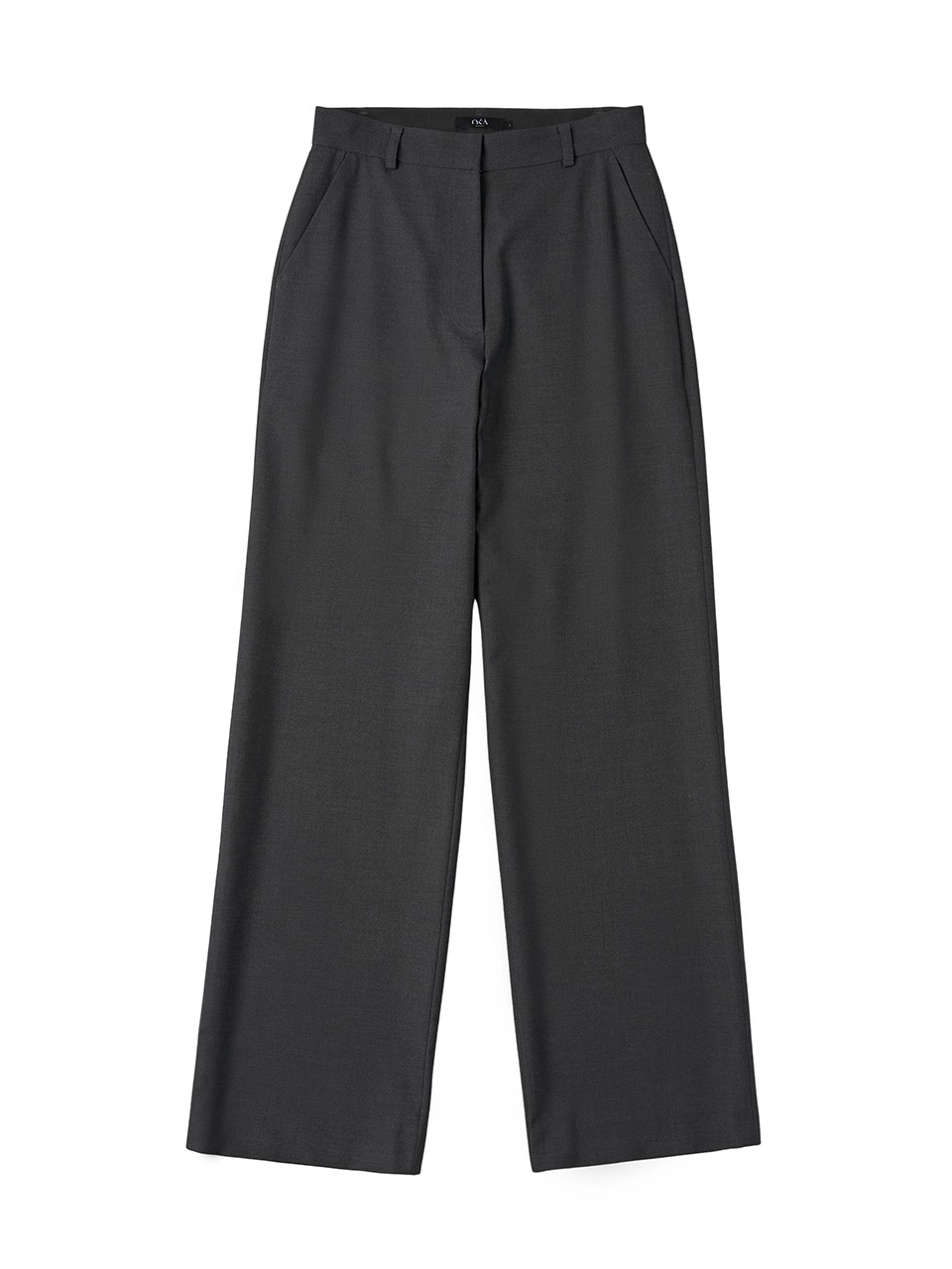 Nova Straight Pants Dark Grey