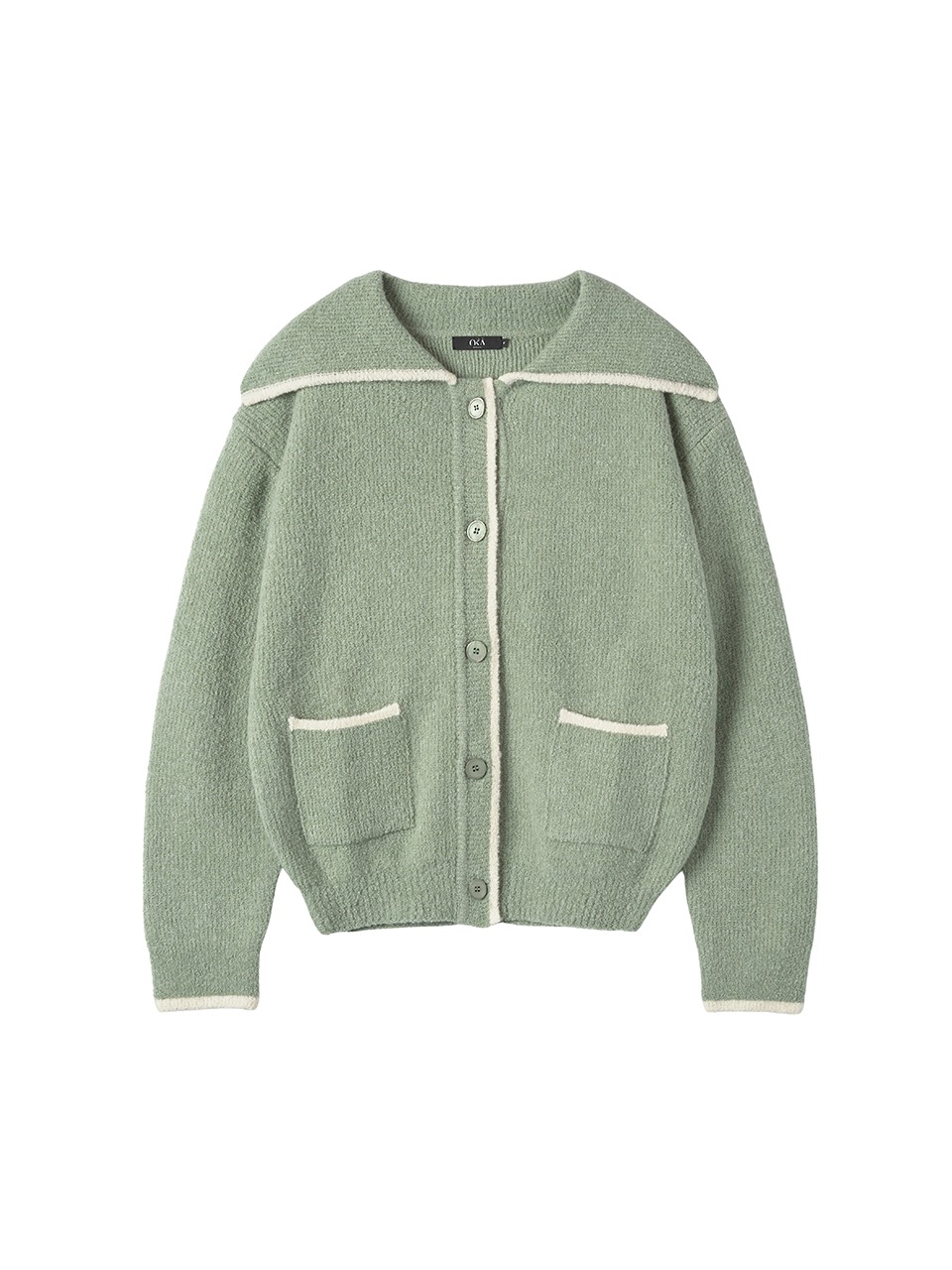 Sailor Marino Wool Knit Jacket Pistachio Green