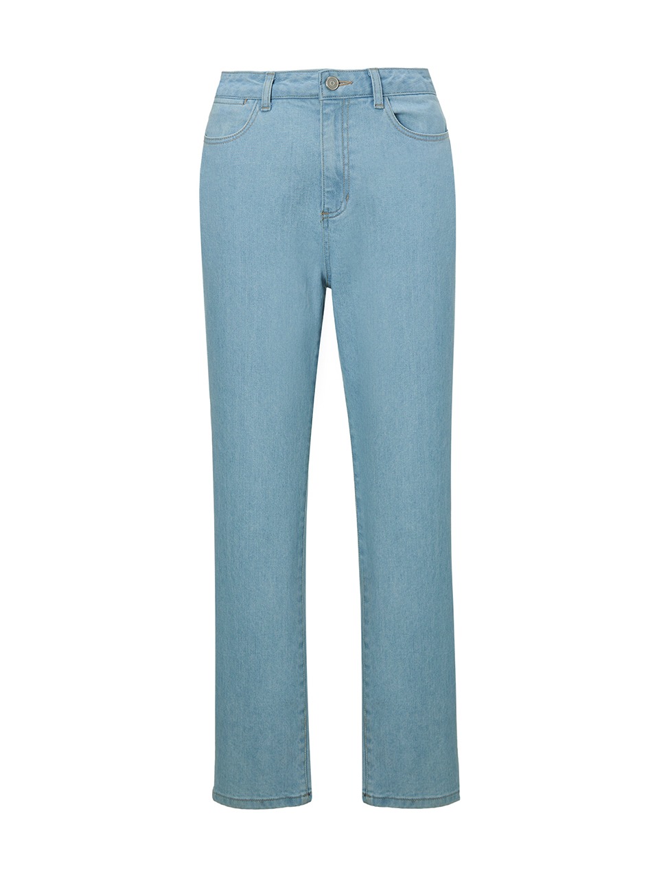 Straight Denim Pants Light Blue