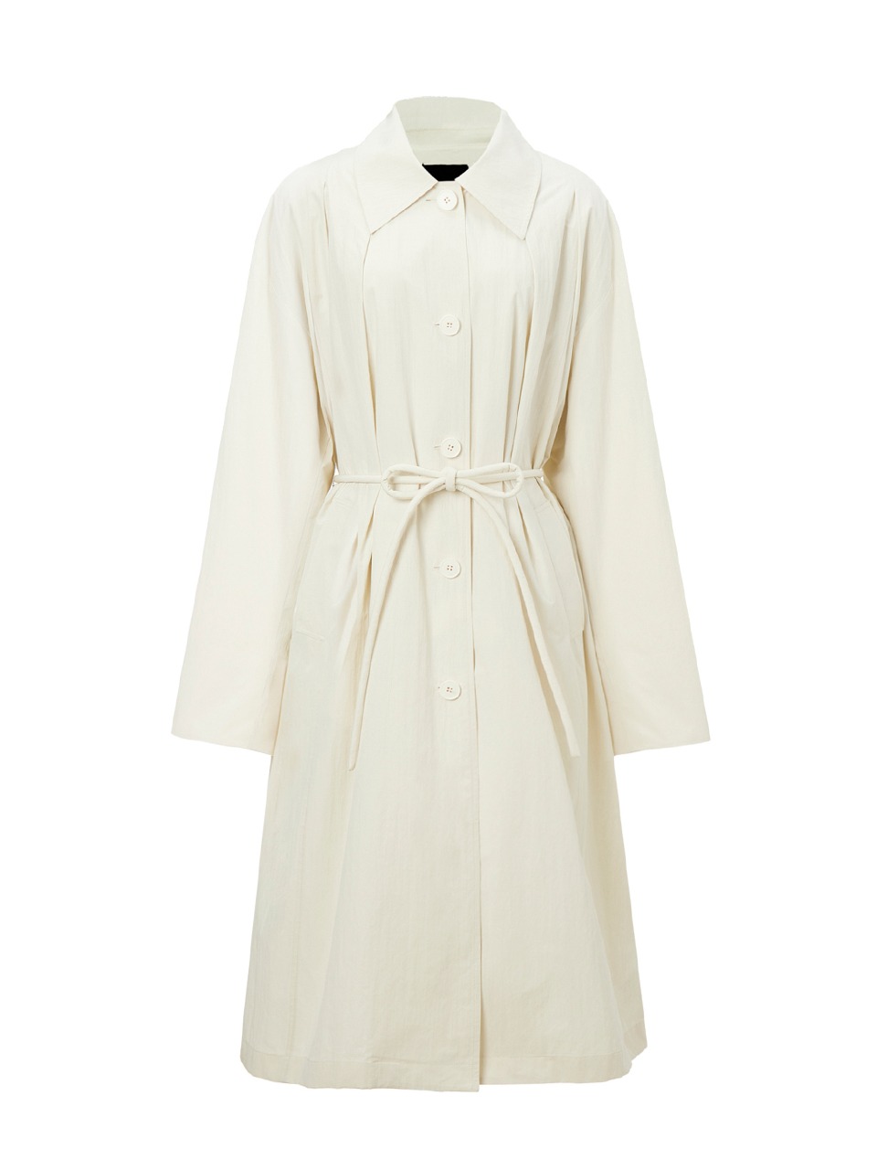 Numer Cotton Trench Coat Ivory Lace