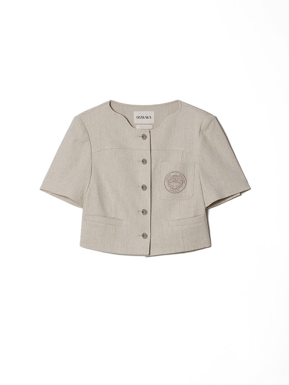 Coco Slub Linen Jacket Begie