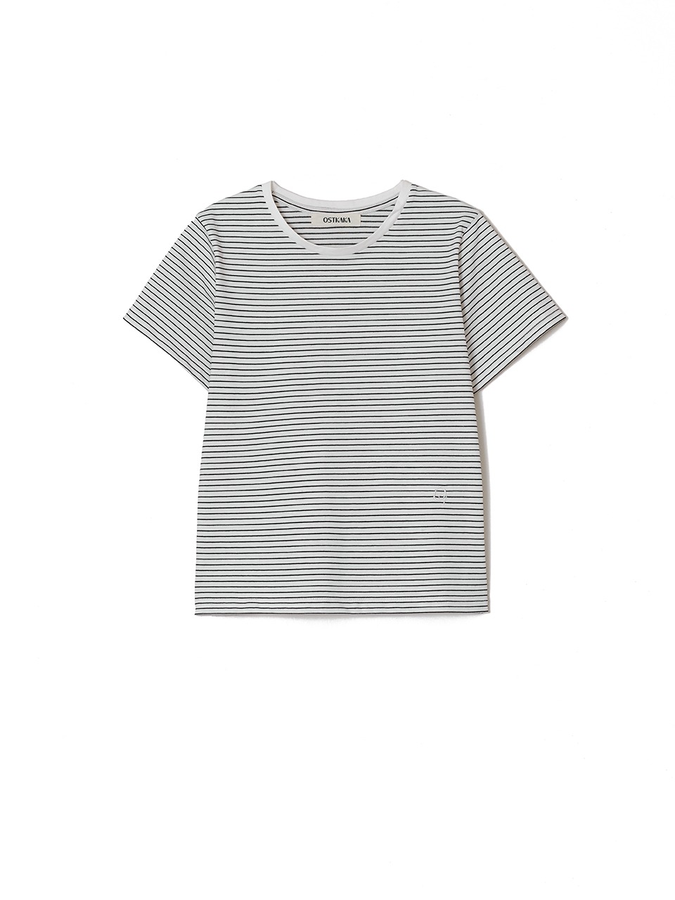 Essential Silket T-Shirt White Stripe
