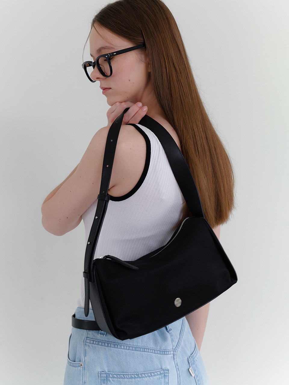 Soft shoulder Mini Nylon Black