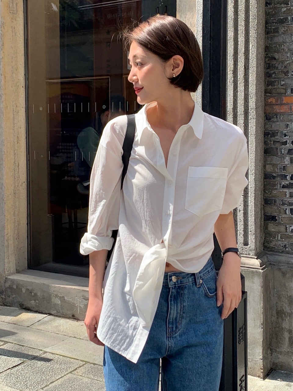 Essential Loose Fit Summer Shirt Ivory