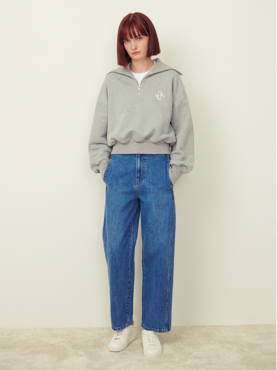 Barrel Denim Pants Blue