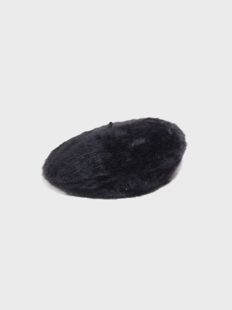 Angora Beret [Noir]