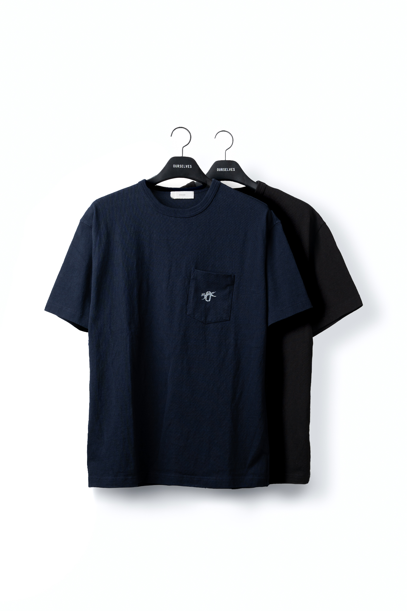 [2PACK] HC-9 Slub Cotton Short Sleeve - Navy / Black