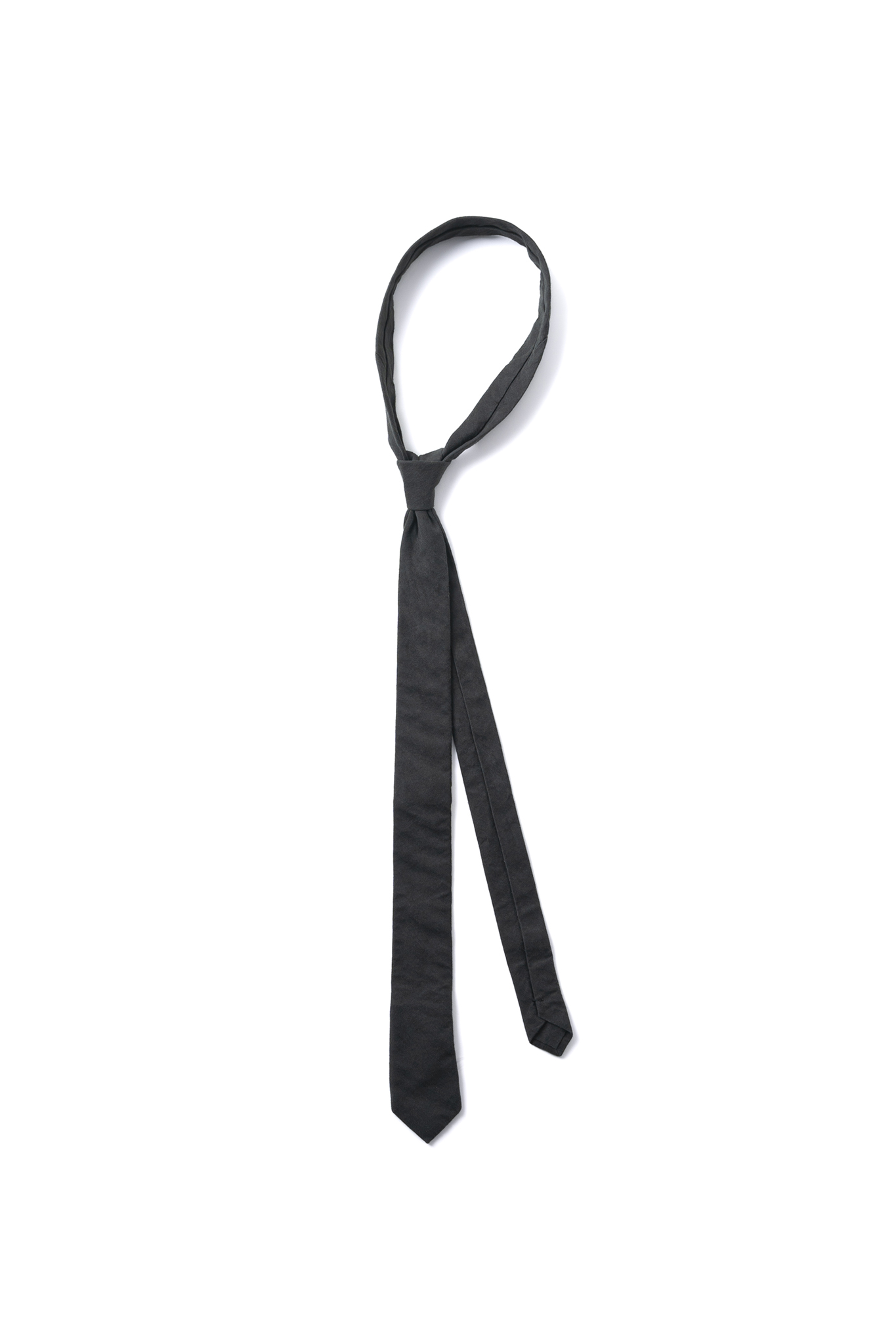 Powder Wahsed Tie - Charcoal