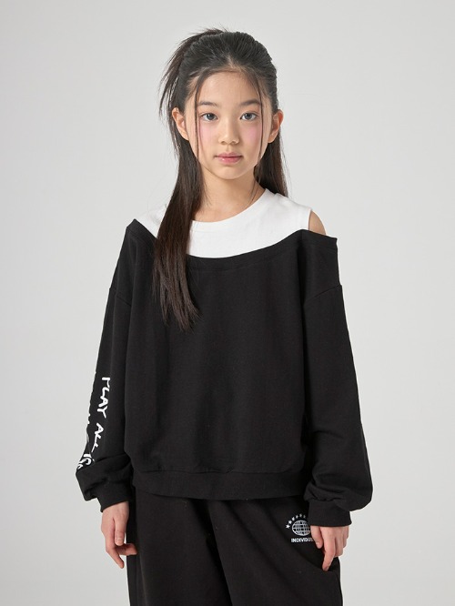 [인디] 온오프 맨투맨 티셔츠