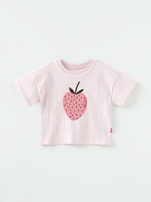 퐁당딸기 반팔 아트웍 티셔츠