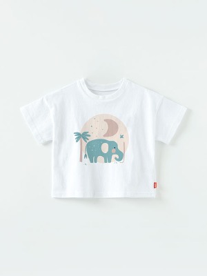 드림코끼리 반팔 아트웍 티셔츠