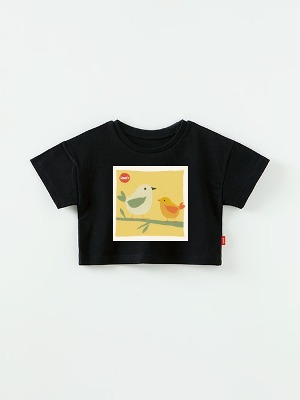 [신제품 5% 추가적립] 패밀리버드 크롭 반팔 아트웍 티셔츠