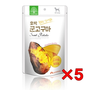 5개 펫스토리 더내추럴 호박 고구마칩 300g