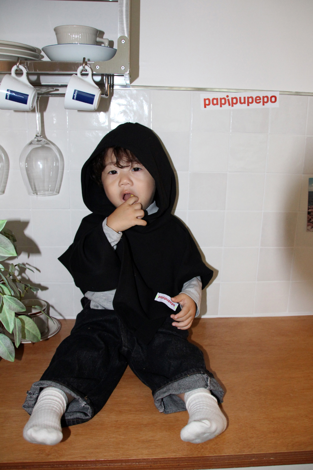 Capa con capucha Ninja Pop - Abrigos - Algodón y cáñamo rojo