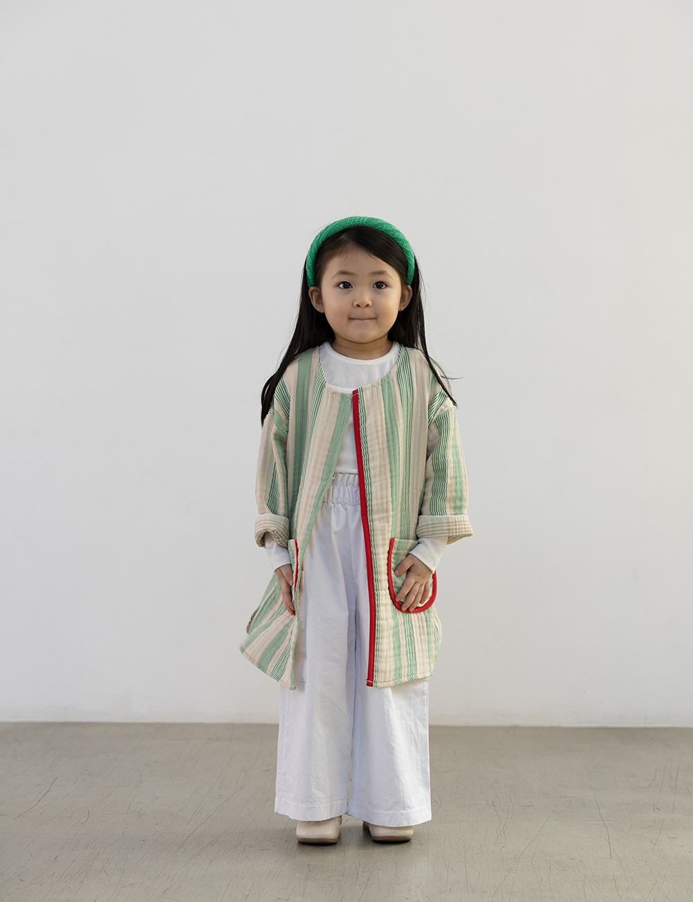 MUGU Flow Robe Jacket - Tops & T-Shirts - Cotton & Hemp Green
