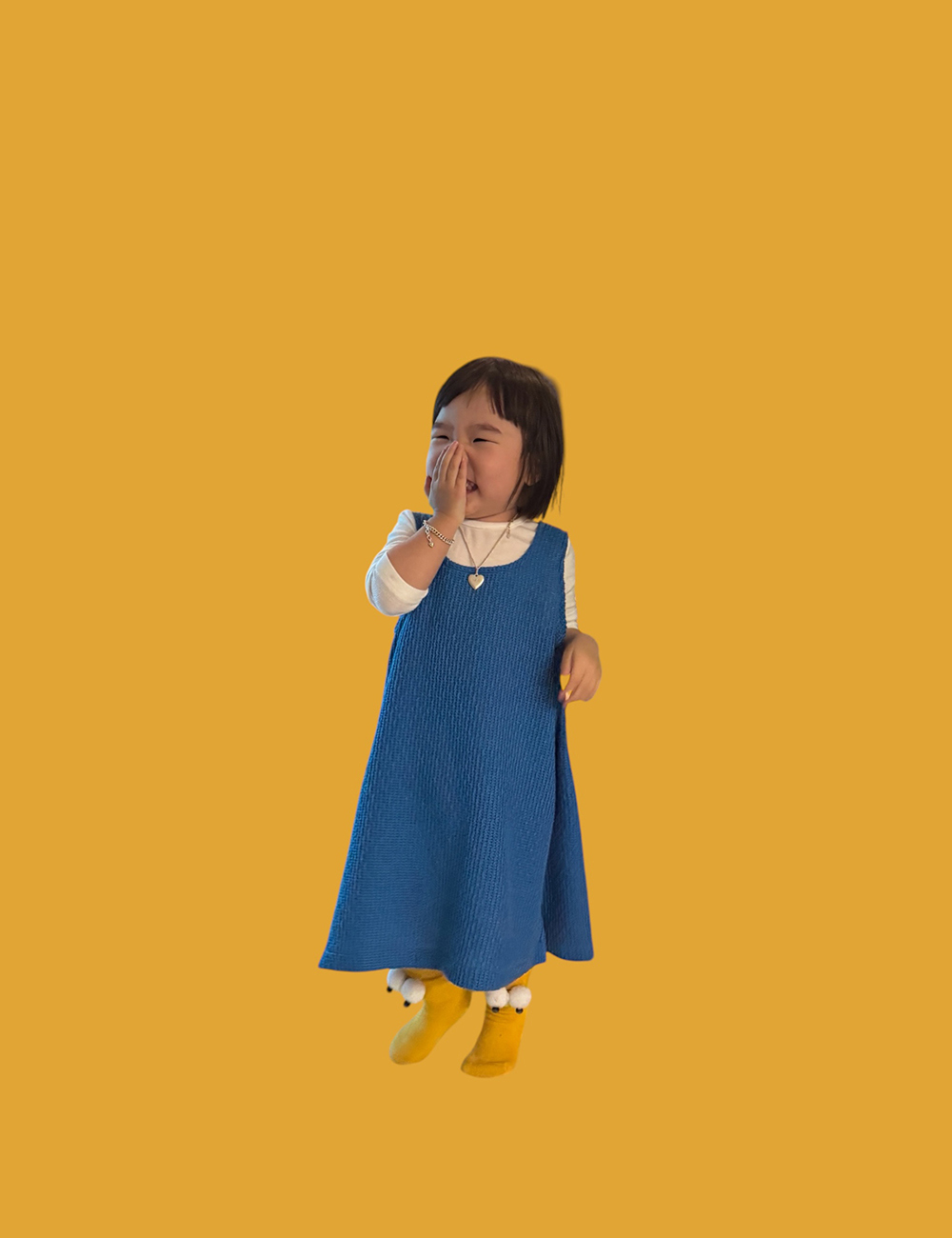 MUGU Long Knit Vest - Onesies - Other Materials Blue
