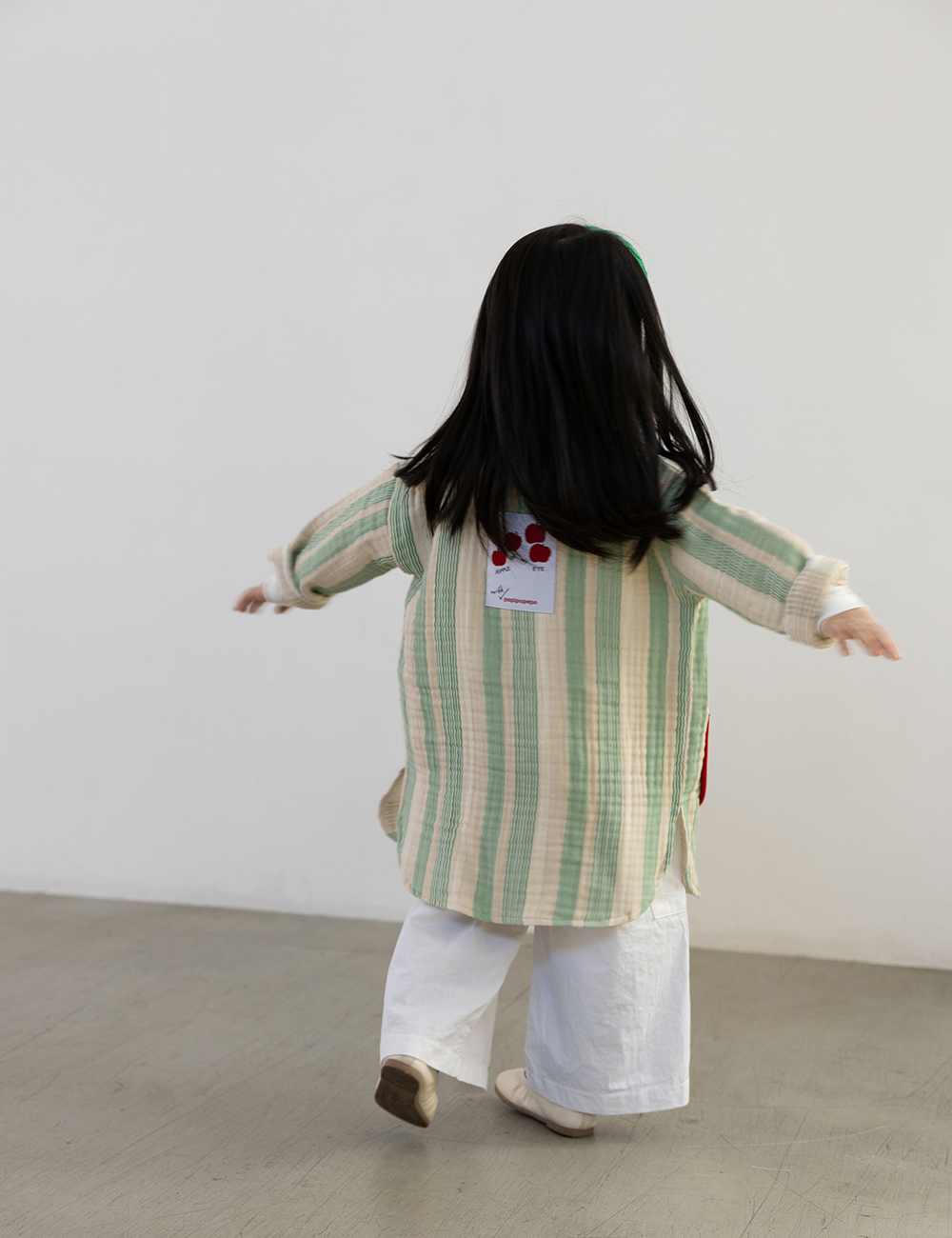 MUGU Flow Robe Jacket - Tops & T-Shirts - Cotton & Hemp Green
