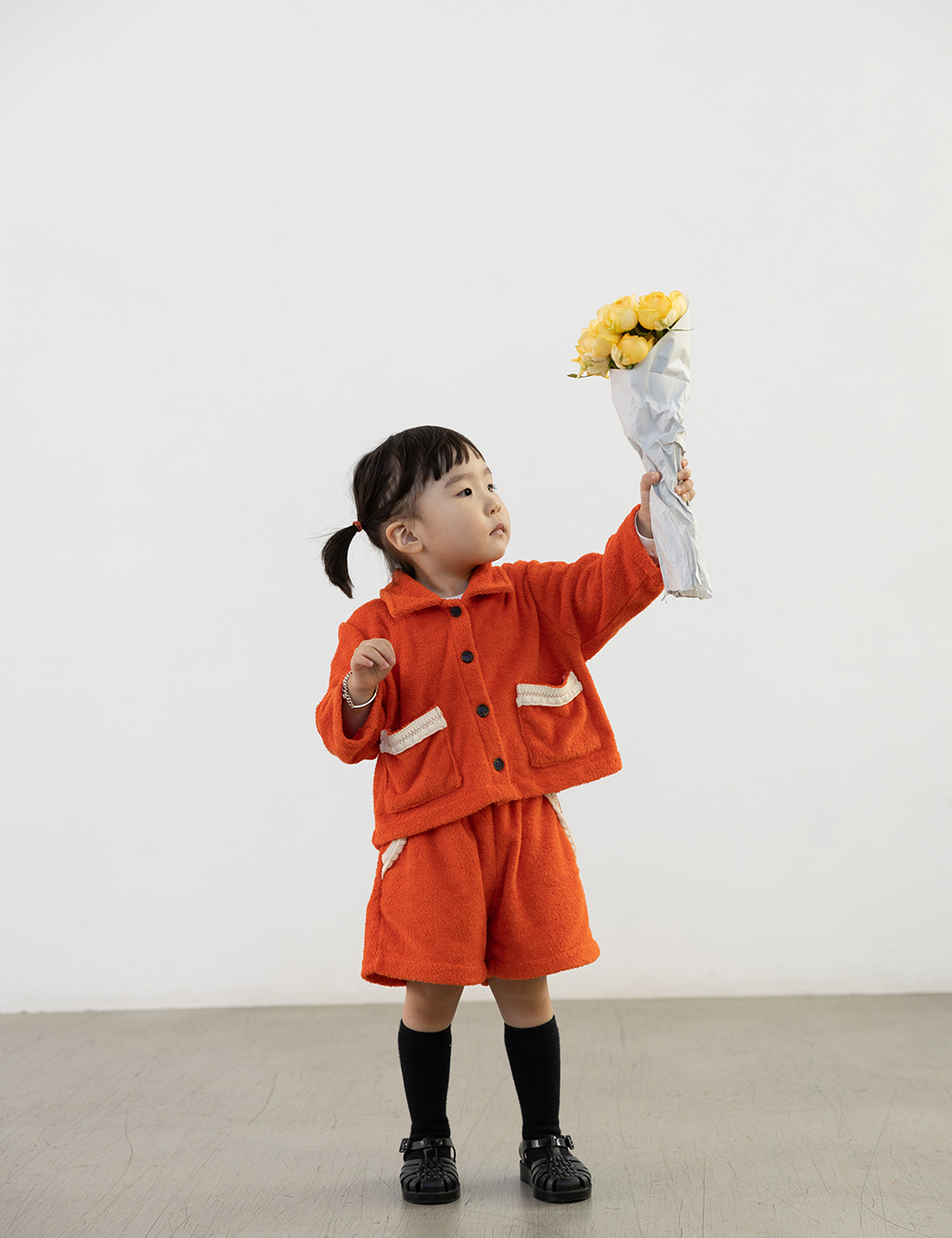 MUGU Terry Set-up - Tops & T-Shirts - Cotton & Hemp Orange