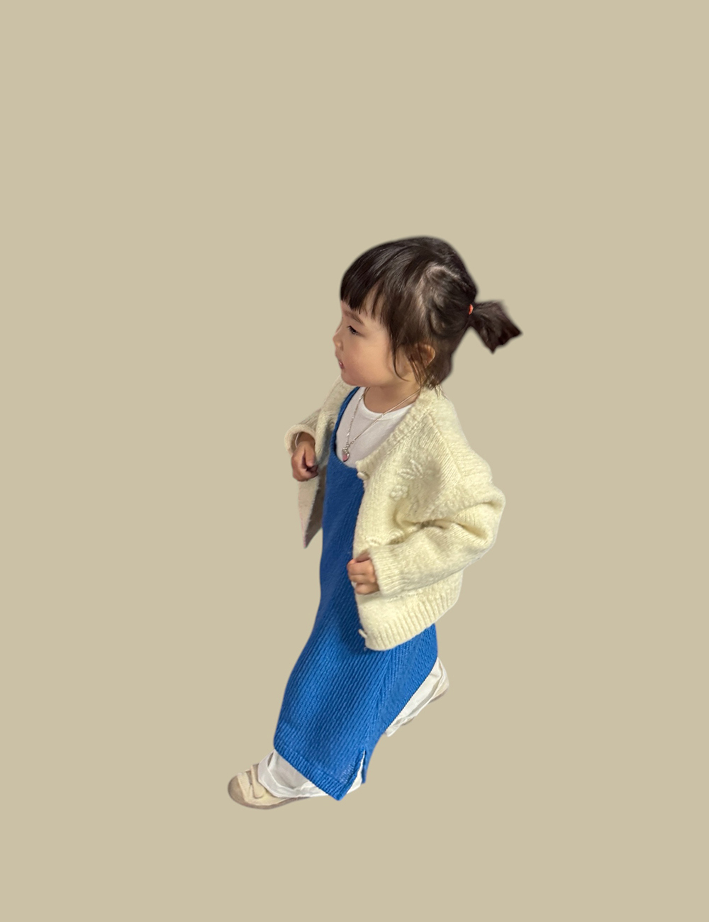MUGU Long Knit Vest - Onesies - Other Materials Blue