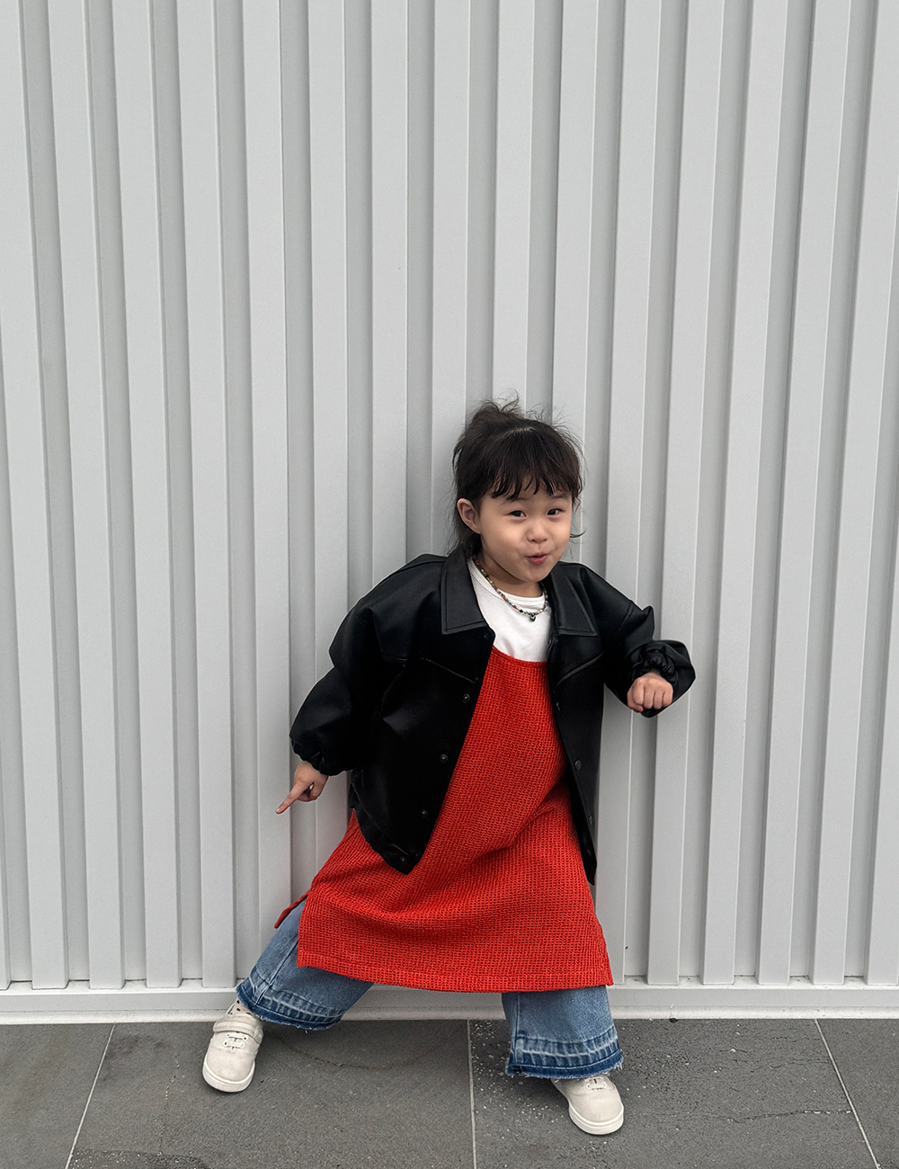 MUGU Long Knit Vest - Onesies - Other Materials Blue