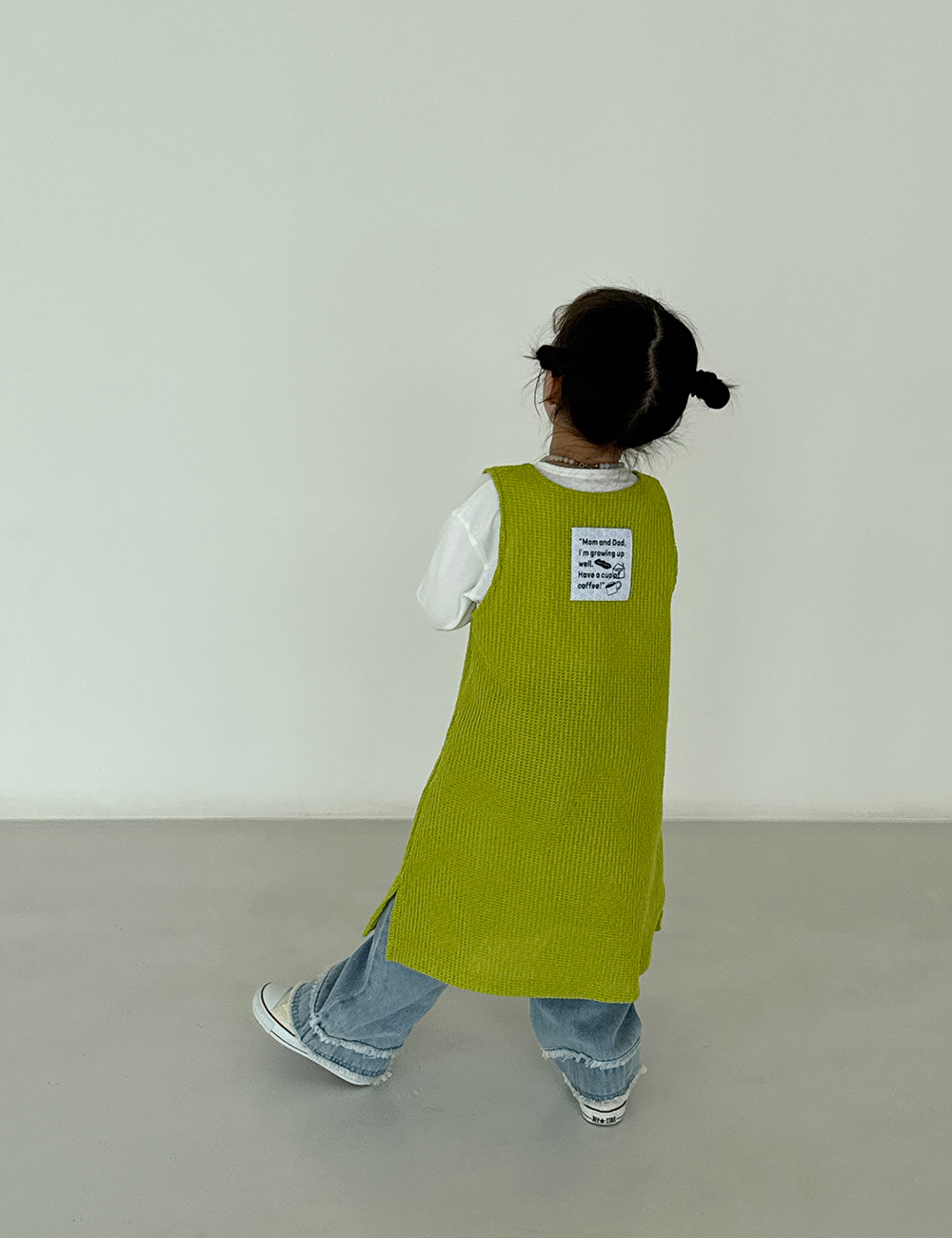MUGU Long Knit Vest - Onesies - Other Materials Blue