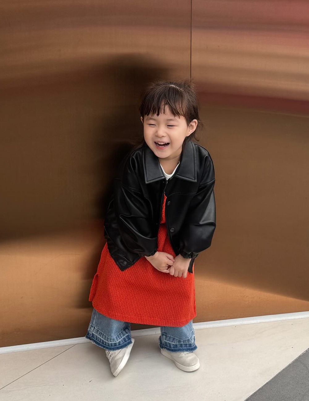 MUGU Long Knit Vest - Onesies - Other Materials Blue
