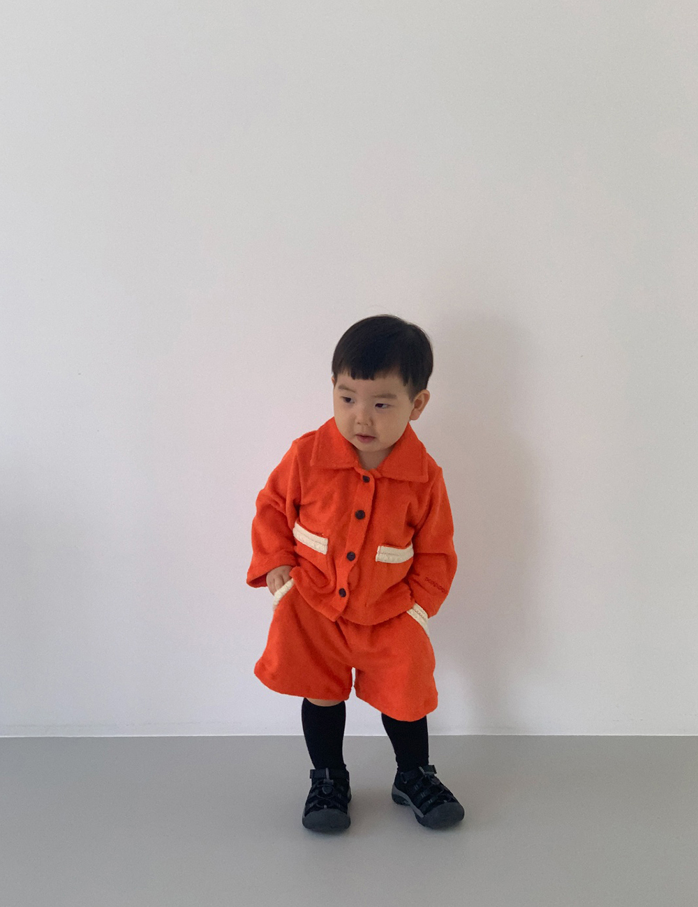 MUGU Terry Set-up - Tops & T-Shirts - Cotton & Hemp Orange
