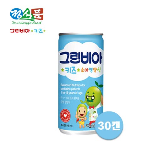 CF 정식품 그린비아 200ml x 30캔 키즈 소아영양식 / 소아환자 영양식 어린이 보충식 환자식