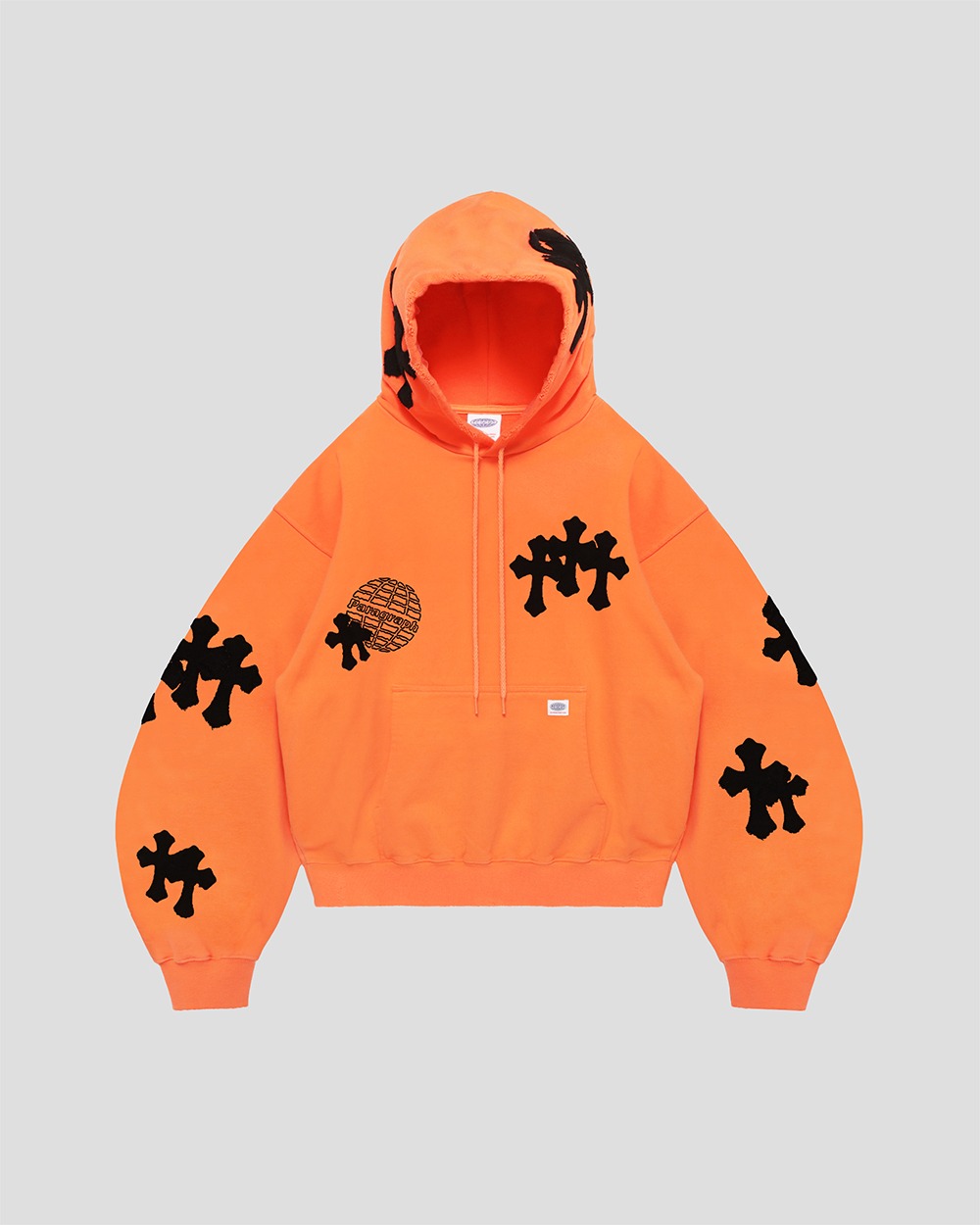 【Paragraph】25SS★ No.24 PARAGRAPH CROSS HOODIE PARAGRAPH CROSS HOODIE-ORANGE - paragraph