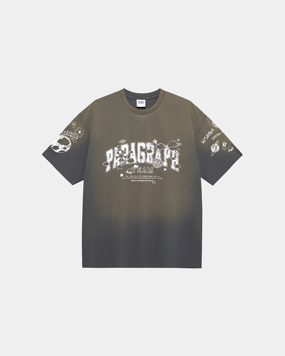 HAPPY SMILE T SHIRT-CHARCOAL - paragraph