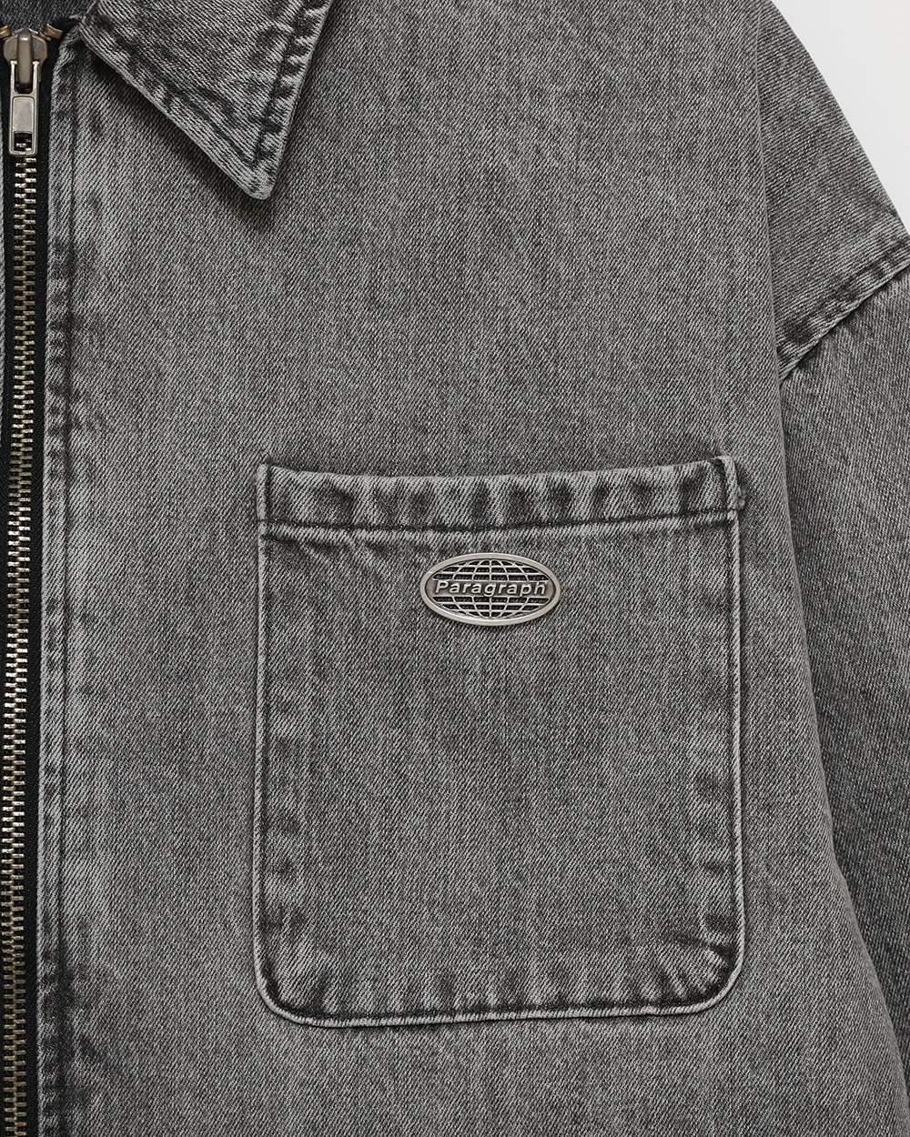 PARAGRAPH DENIM JACKET-BLACK - paragraph