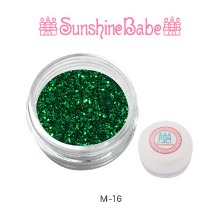 Sunshine Babe 글리터 파우더 2g M-16 에메랄드 그린