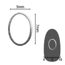 샤레도와 소프트 오벌 5mmx7mm 실버