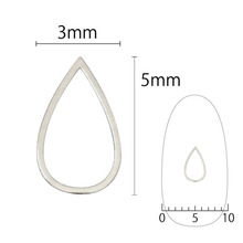 샤레도와 소프트 드롭 3x5mm 실버