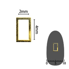 샤레도와 소프트 직사각형 3mmx5mm 골드