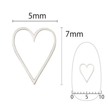 샤레도와 소프트 하트 롱 5mm 실버