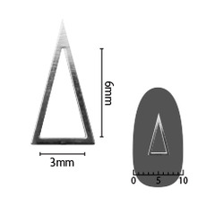 샤레도와 소프트 삼각 롱 4mmx8.5mm 실버