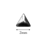 샤레도와 스터츠 삼각 실버 2mm 100p