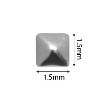 샤레도와 스터츠 메탈 스퀘어 1.5mm 실버 50p