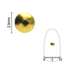 샤레도와 스터츠 골드 2.5mm 100p