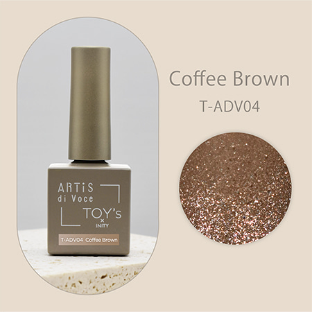 토이즈 x 아이니티 ARTiS di voce × TOY’s mag Coffee Brown T-ADV04