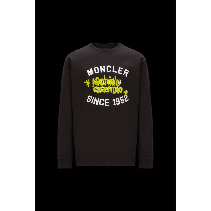 몽클레어 남성 티셔츠 MONCLER 로고가 있는 긴팔 티셔츠 I20918D0000183927999