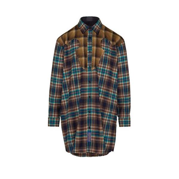 메종 마르지엘라 여성 의류,MAISON MARGIELA PENDLETON 요크 셔츠 MMMZW824GRY742AA00