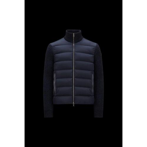 몽클레어 남성 가디건 MONCLER 퀼팅 울 블렌드 가디건 I20919B00018M3543778