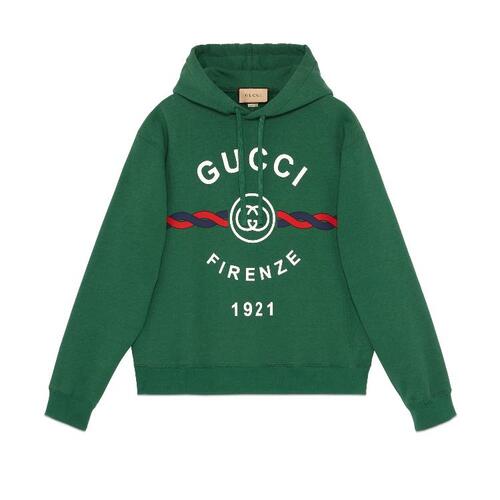 구찌 남성 스웨터 GUCCI 인터레이스 GG 디테일의 레이스 효과 코튼 스웨트셔츠 646953XJD7O3635