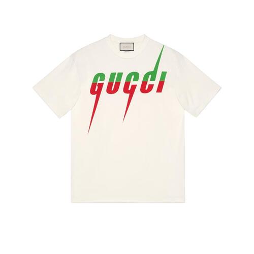 구찌 남성 티셔츠 GUCCI 블레이드 프린트 티셔츠 565806XJAZY9037