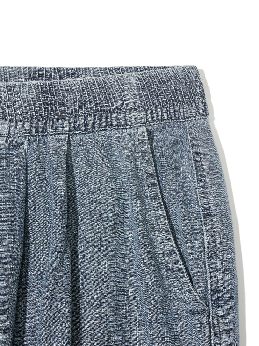 Stone Washing Denim Wide Easy Pants_Blue - 파르티멘토_USD