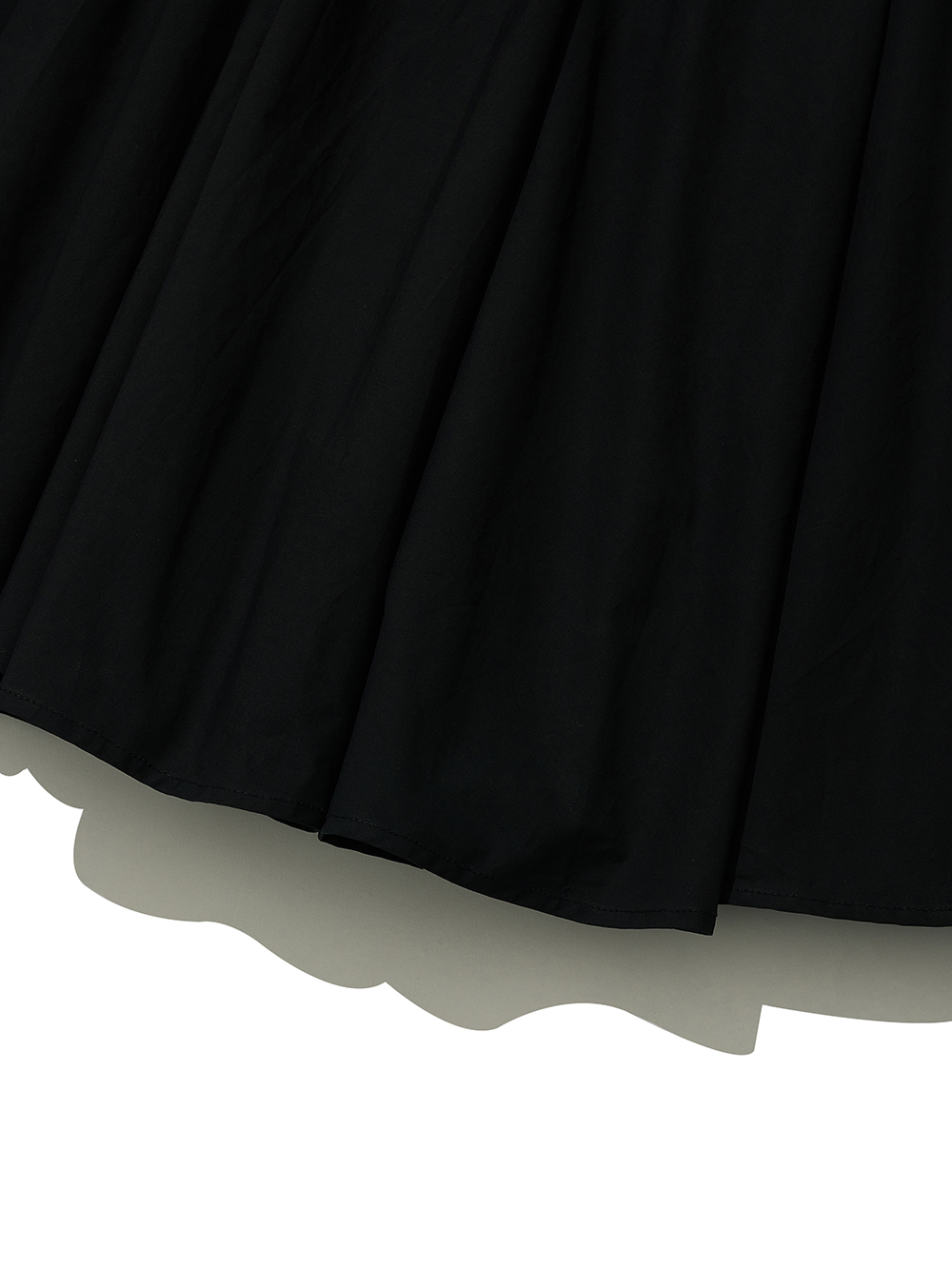 WOMEN] VOLUME FLARE MAXI SKIRT_BLACK - 파르티멘토_USD