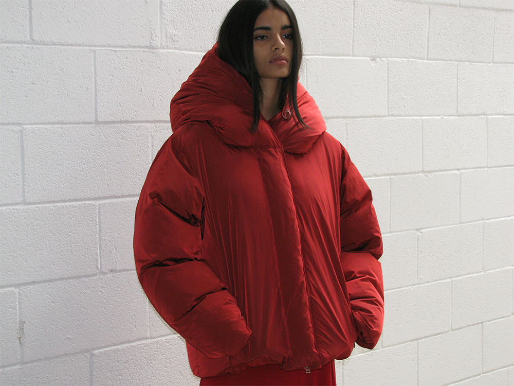 WOMEN] 3M THINSULATE WIDE SHAWL COLLAR PARKA_RED - 파르티