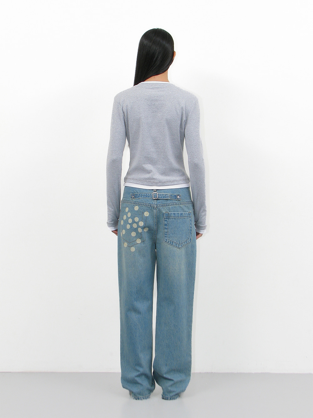 【PARTIMENTO】CUT-OFF WAIST DOT PRINTED JEANS デニムパンツ 135939f1ad4d37be868bd5eba4604b